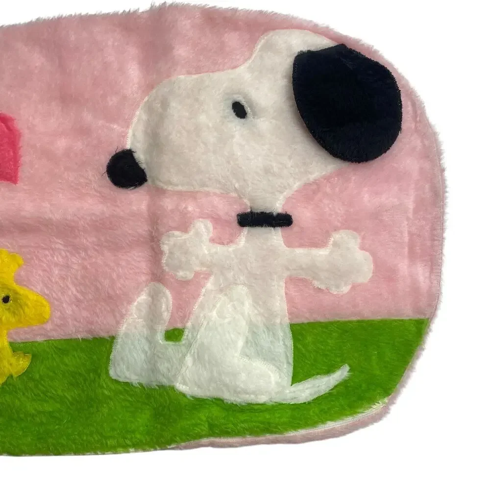 Vintage Snoopy Sears Fuzzy Decorative Pillowcase